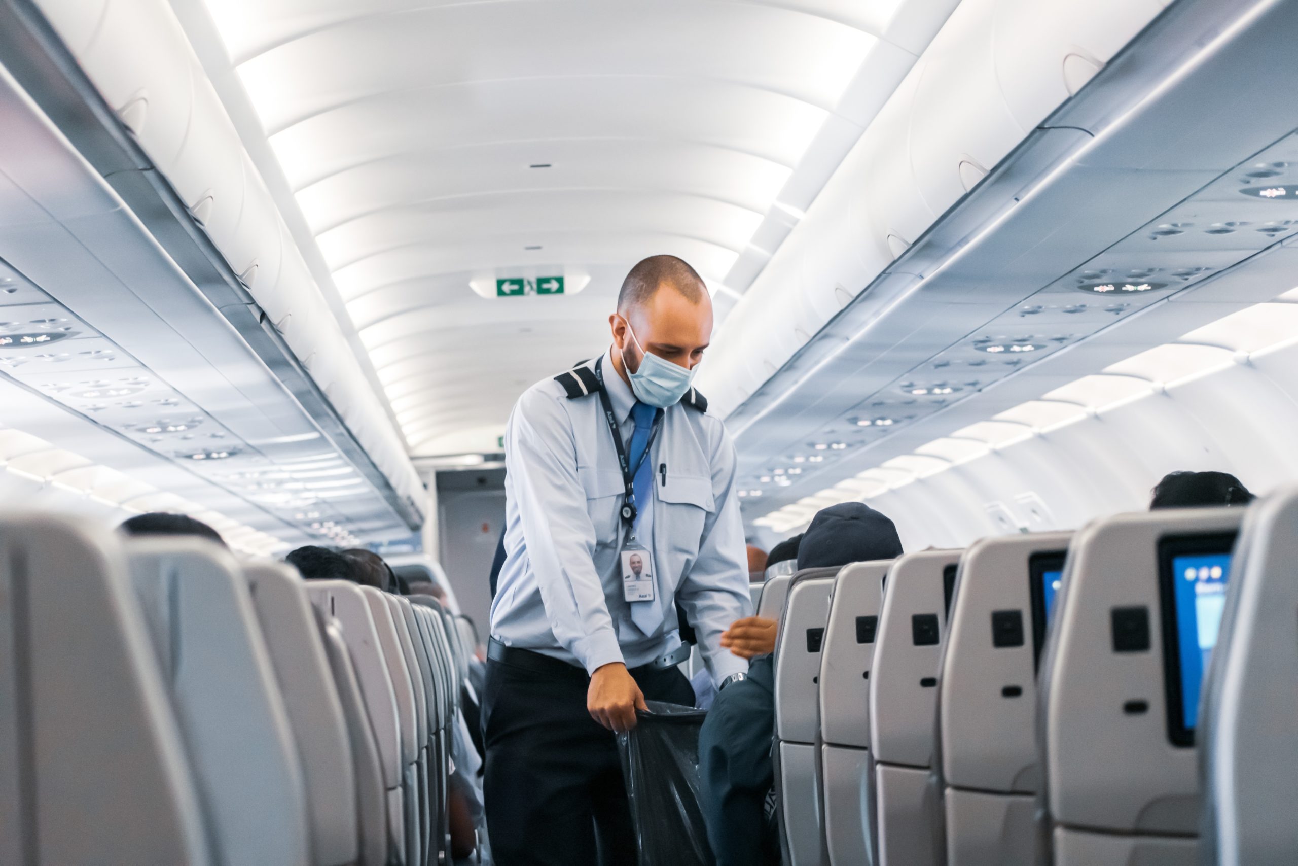 Qatar Airways attendant