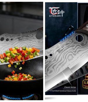 The Multi-Tool of Cleavers: Re-Engineering Versatility with the SYOKAMI 7.7-Inch Dual-Edge Powerhouse