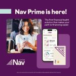 Nav.com mobile dashboard highlighting business credit monitoring with no hard credit checks