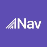 Nav.com business credit score report displayed on a laptop screen