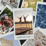 Shutterfly personalized holiday greeting cards arranged on a table