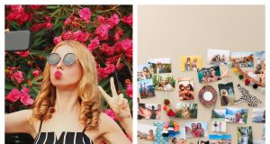 Snapfish Review: Affordable Personalized Photo Products That Deliver Family looking through personalized photo books created with Snapfish at home