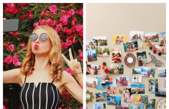 Snapfish Review: Affordable Personalized Photo Products That Deliver Family looking through personalized photo books created with Snapfish at home