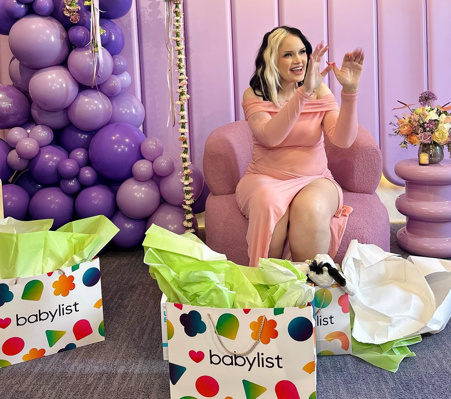 Babylist registry dashboard showing gifts from multiple retailers